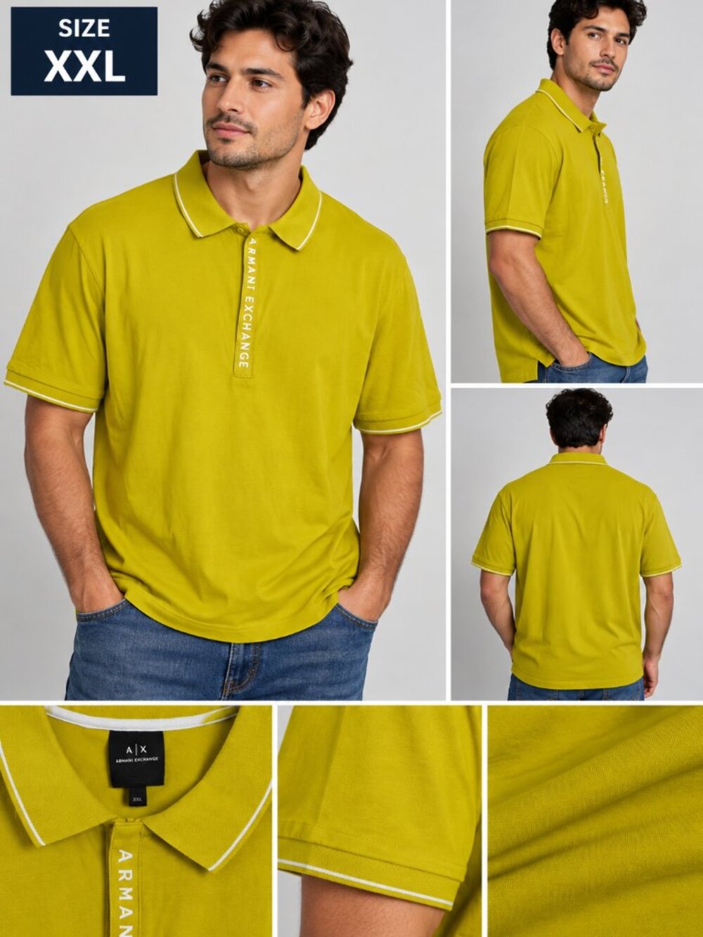 Armani Exchange Men’s Polo Shirt – XXL